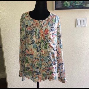 Anthropologie Maeve long sleeve blouse